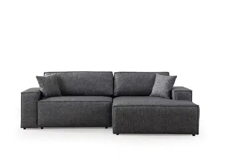 Rohová rozkládací pohovka Pırlo Corner Right - Dark Grey