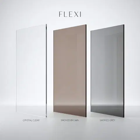 REA/S Sprchová zástěna Flexi Brown / Black 140 KPL-K99188