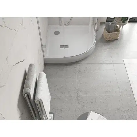 MEXEN Flow+ Sprchová vanička čtvrtkruh 100 x 100, bílá lesk 46Q101010H