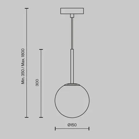 MAYTONI Závěsné svítidlo Basic form MOD321PL-01G1