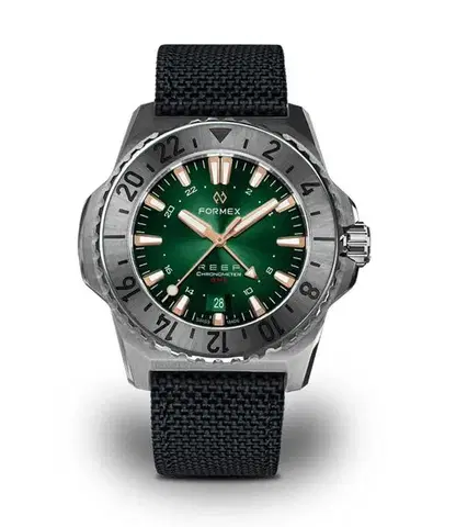 Formex Reef GMT Automatic Chronometer Green Dial with Rose Gold