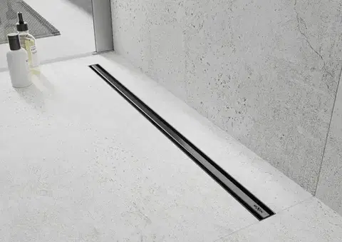 MEXEN Flat 360° Slim podlahový žlab 140, černá 1741140