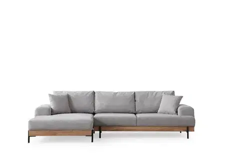 Rohová sedací souprava Eti Oak Left - Grey