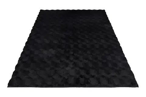 Obsession, Kusový koberec Diamond Cut 800 Anthrazit, 80x150, černá, ložnice