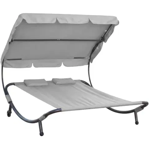 Relaxační lehátko pro 2 osoby Craftfield Bahama, šedá