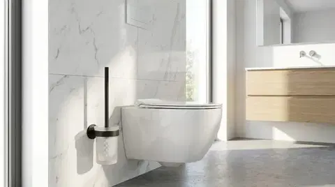 WC štětka SAT Cool montáž bez vrtání černá matná SATDCO37MC SATDCO37MC
