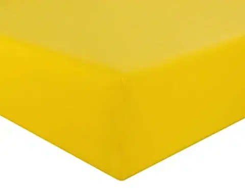 Prostěradlo jersey žlutá TiaHome - 120x200cm
