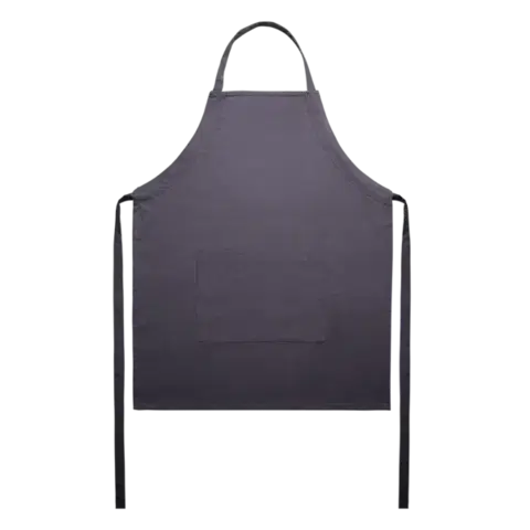 Ocelově šedá bavlněná zástěra 70 x 85 cm — Basic Ambiente - 596419