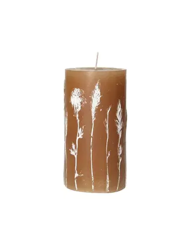 Svíčka Giulia 13cm light brown
