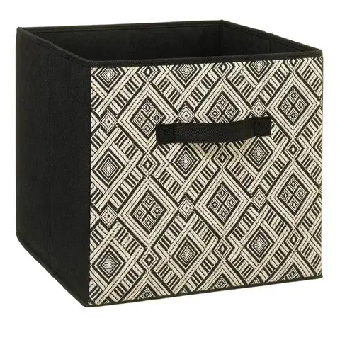 5five Simply Smart Úložný box Ethnique 31x31 cm černobílý