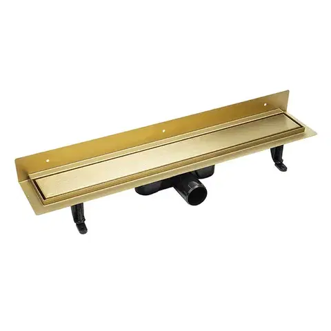 Laveo Basso sprchový žlab nástěnný 70 cm, zlato COB_G71D