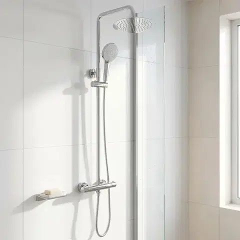 REA Sprchová sada bez výtoku s termostatem Lungo Chrome REA-P6735