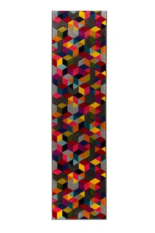 Flair Rugs, Běhoun Spectrum Dynamic Multi, 66x230, vícebarevná, chodba / předsíň