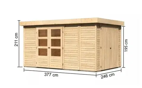 Dřevěný zahradní domek RETOLA 6 Lanitplast