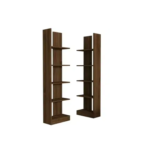 Knihovna Ikiz Walnut