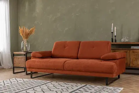 Dvoumístná rozkládací pohovka Mustang - Orange