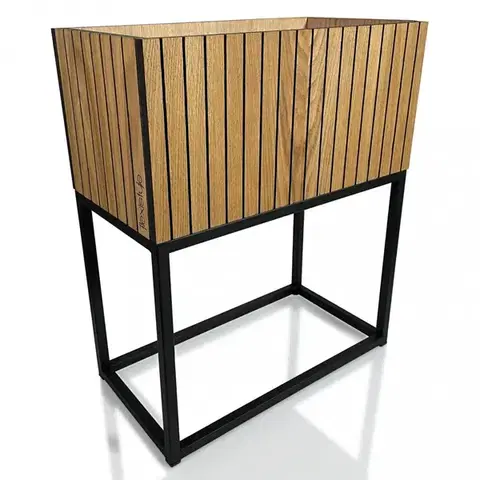 Nádherný květináč přírodní dubové dýhy LOFT FIORINO 42X22X50 cm