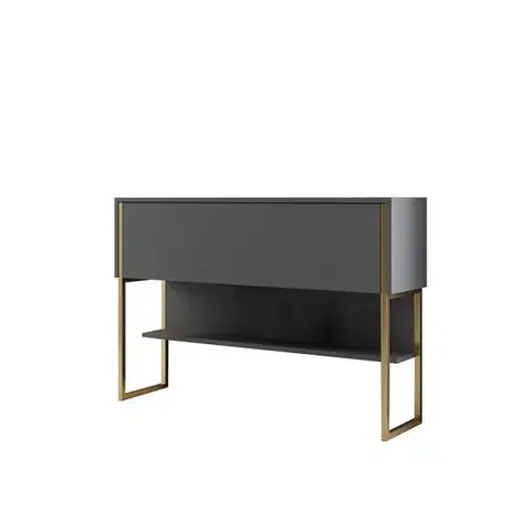 Komoda Luxe Anthracite and Gold
