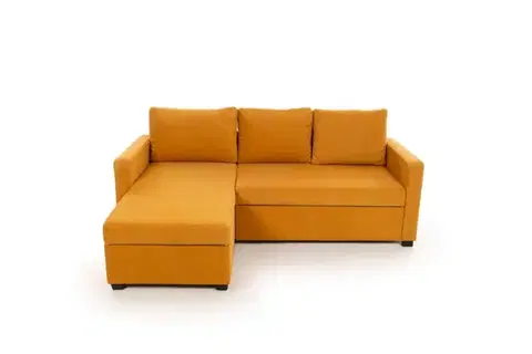 Rohová rozkládací pohovka Kado - Mustard