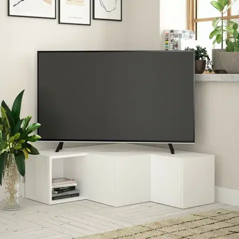 Televizní stolek Compact White