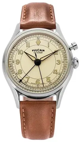 Vulcain Cricket Classique 36 mm - Eggshell - Grey