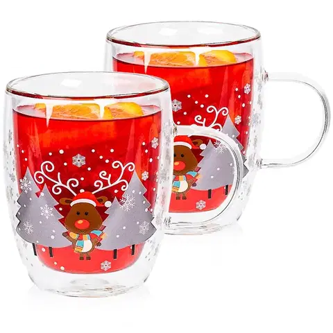 4Home Termo sklenice Mug Reindeer Hot&Cool 270 ml, 2 ks