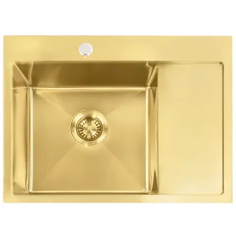 REA Ocelový dřez Fin BRUSH GOLD ZLE-06013