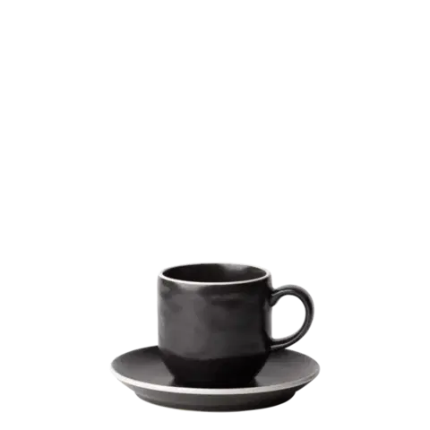 Kávový set 12 ks — Elements Yin &amp; Yang black - W0225