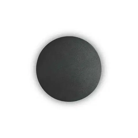 LED Nástěnné svítidlo Ideal Lux Cover AP1 Round Small Nero 195742 9W 943lm 15cm kulaté černé