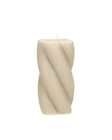 Svíčka Camila 14cm beige