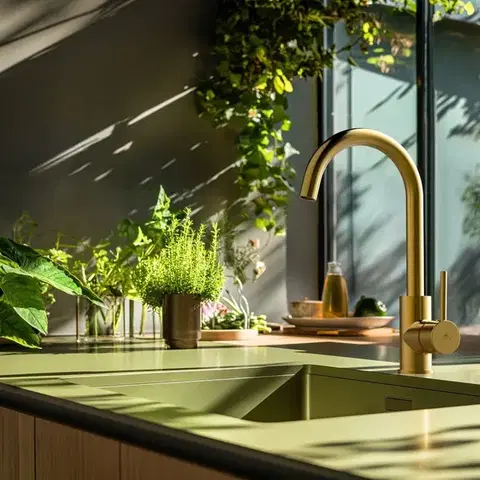 Rubineta Dřezová baterie AXE-33 Bronz OLBAAXE33BR