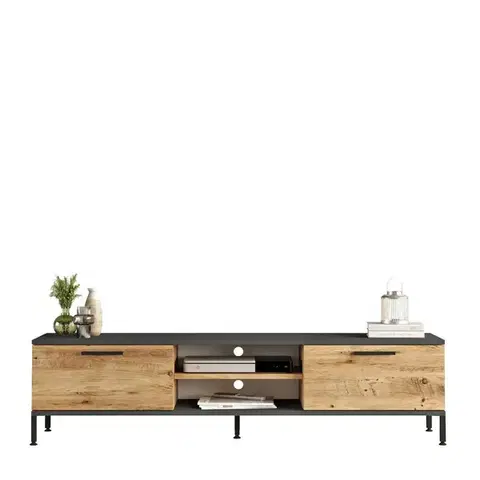 Televizní stolek Rio Atlantic Pine and Anthracite