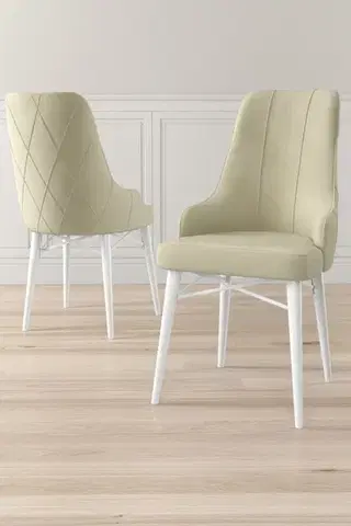 Sada židlí (4 kusy) Neta - Cream, White