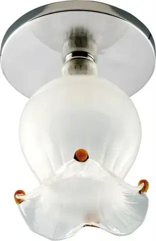 Stropní svítidlo Candellux Sk-38 s pevnou vrstvou ze skla, květina, zvonek