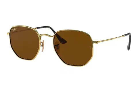 Ray-Ban Hexagonal Flat Lenses RB3548N 001/57 Polarized - M (51)