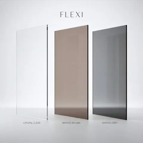 REA/S Sprchová zástěna Flexi Grey / Gold 140 KPL-K99780