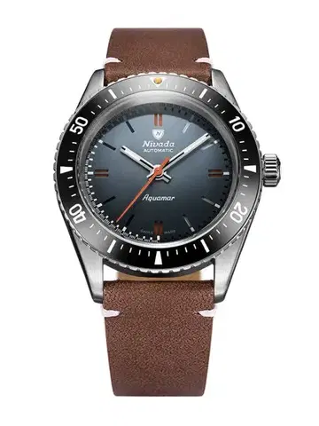 Nivada Grenchen Aquamar Grey - Flat Link Bracelet