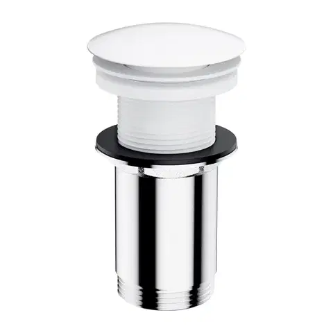 OMNIRES Click-clack pro umyvadlový sifon, matná bílá A716BM