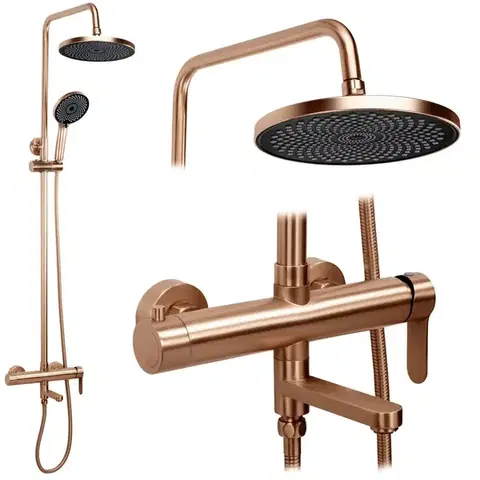 REA Sprchový Set Arcos brush copper REA-P8715