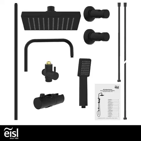 Eisl Sprchový set bez baterie EASY ENERGY, černá DX12004BL DX12004BL