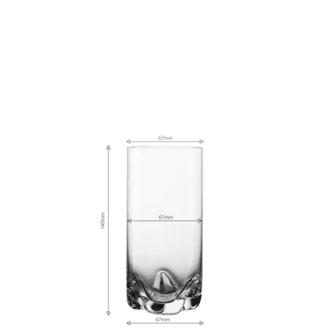 Poháry Tumbler 350 ml set 4 ks – Anno Glas Lunasol META Glass - 322124