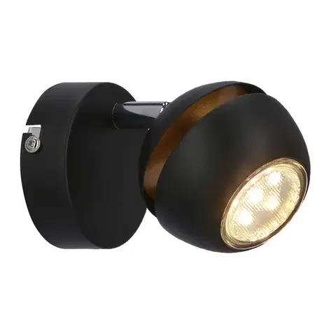 Nástěnná lampa Boni 1x3W gu10 LED černá