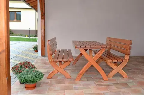 Masivní lavice z borovice dřevo lakované 40 mm (různé délky) 160 cm