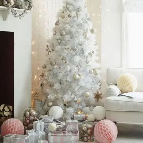 Bílá vánoční jedlička 180 cm