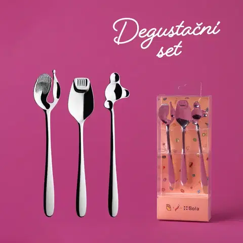 Degustační příbor set 3 ks - Alpha - 116538