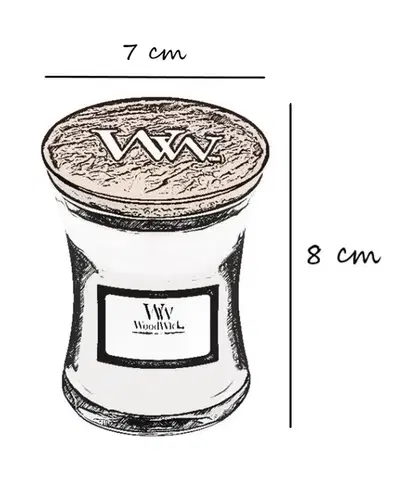 Vonná svíčka WoodWick malá - Black Cherry