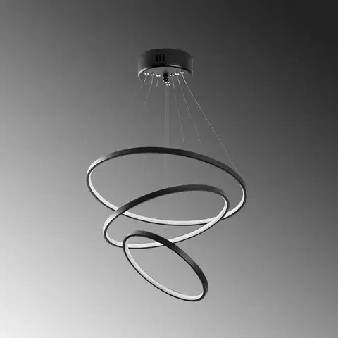 Závěsný LED lustr Simit - 13697, černá
