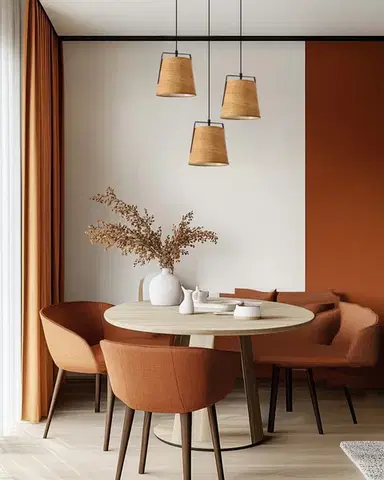 Stropní lampa Milbury černá 1x40W E27 žluté stínidlo