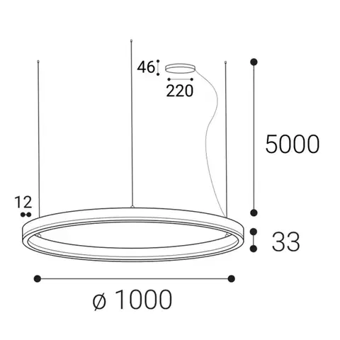 LED2 3273477ZBTW Závěsné svítidlo CIRCLE 100 P-Z, G ZIGBEE TW 80W 2700K-4000K zlatá