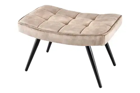 Estila Designová taburetka Scandinavia šampaňská 61cm